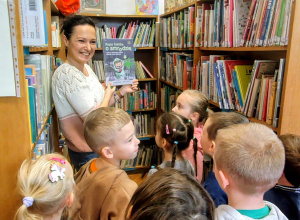 Wizyta "Kocurków" w Bibliotece Publicznej w Opocznie