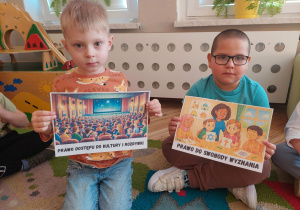 przedszkolaki, obrazki z prawami dzieci