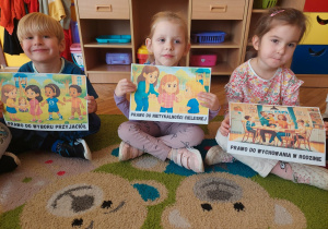 przedszkolaki, obrazki z prawami dzieci