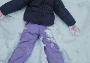 aniołek na śniegu