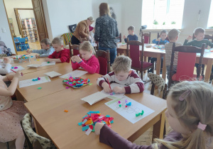 przedszkolaki, wiosenna praca plastyczna